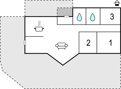 a schematic diagram of a laboratory with a diagram of the reaction axis at Gorgeous Home In Torangsvåg With Wifi in Skår