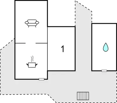 a schematic diagram of a laboratory with four different reactants at Nice Home In Valen With Wifi in Valen