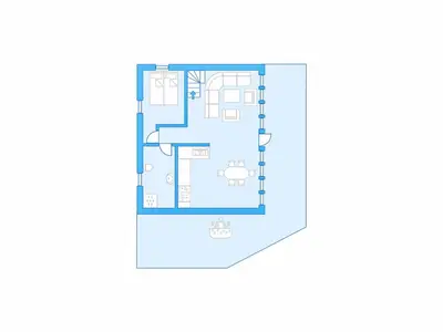 a floor plan of a condo at Holiday Home Frigg by Interhome in Arnefjord