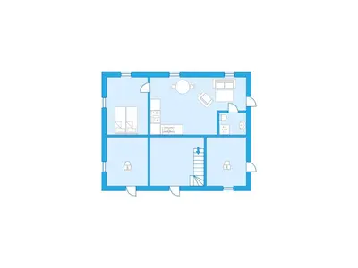 a vector floor plan of a house at Apartment Fagerdalsnipi by Interhome in Arnefjord