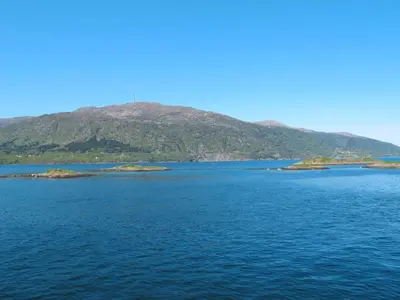 an island in the middle of a large body of water at Apartment Gurevika by Interhome in Nordhuglo