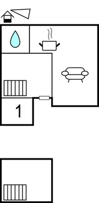 a block diagram of a diagram of a bathtub at 2 Bedroom Cozy Home In Hauglandshella in Kolavåg