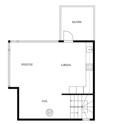 a floor plan of a house at Moderne hytte in Gjøvik