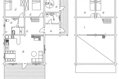 a schematic diagram of a house at Hyggelig laftehytte på 140kvm med Ski-In/Out in Uvdal
