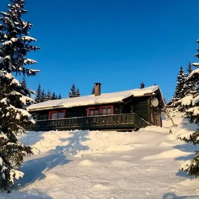 Large cabin at Sjusjøen with sauna