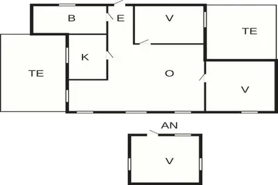 a block diagram of a block diagram of a house at 4 person holiday home in LINDÅS-By Traum in Lindås
