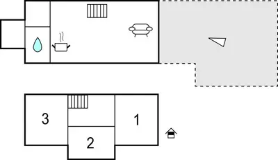 a block diagram of a block diagram of a house at Vågen 1 in Åkra
