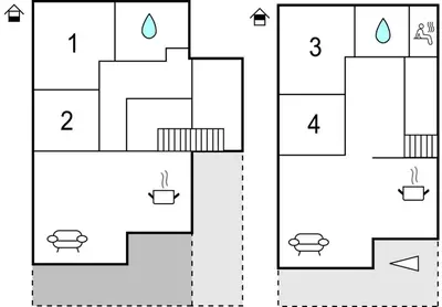 a schematic diagram of the proposed algorithm for detecting water flow in a building at Cozy Home In Hatlestrand With Sauna in Hatlestrand