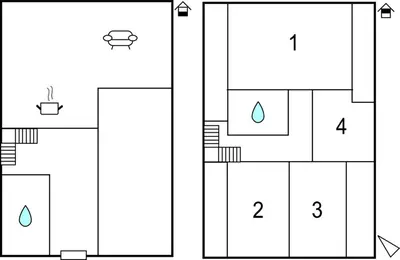 a schematic diagram of a house at Sandshamn in Sandshamn