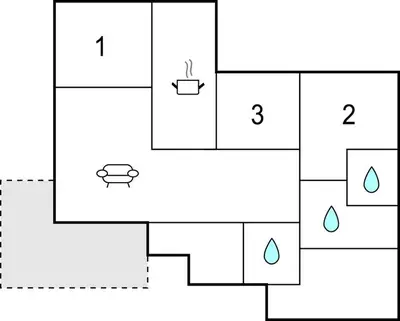 a block diagram of a block diagram of a house at Månebu in Nesbyen