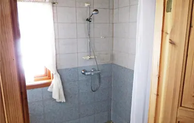a shower with a shower head in a bathroom at Awesome Home In Rauland With Kitchen in Rauland