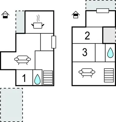 a block diagram of a house at Amazing Home In Skjoldastraumen in Skjoldastraumen