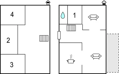 a diagram of a house with the first two images at Awesome Home In Oldedalen in Briksdalsbre