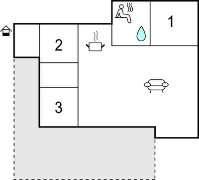 a block diagram of a block diagram of a bathtub at Amazing Home In Sjusjøen With Sauna in Sjusjøen