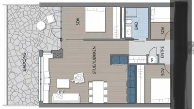 a floor plan of a house with at Gaustatoppen Lodge - Mountain View - Gaustablikk in Rjukan