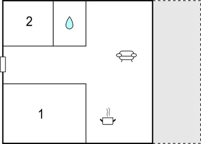 a diagram of the stages of a water drop and a cup at Fjellheimen Nr 104 in Sjusjøen