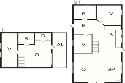 a schematic diagram of a house at 10 person holiday home in veggli-By Traum in Veggli