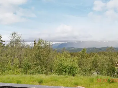 a view of a mountain in the distance at 5 person holiday home in Rauland-By Traum in Rauland