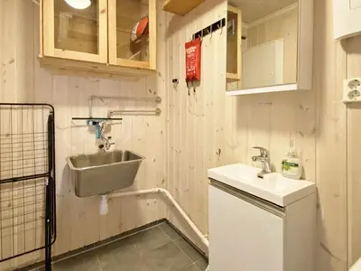 a small bathroom with a sink and a sink at 5 person holiday home in Rauland-By Traum in Rauland