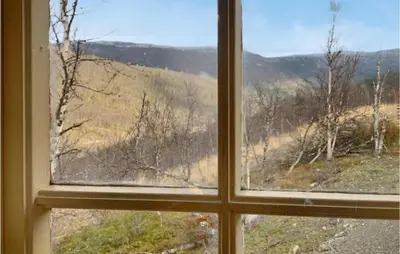 a window with a view of a mountain view at Beautiful Home In Uvdal With Kitchen in Uvdal