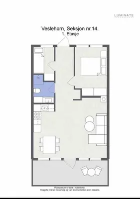 a floor plan of a house at Spacious 2-bedroom holiday apartment - Hemsedal Veslehorn 14 in Hemsedal