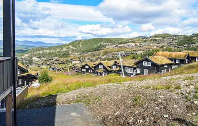 a view of a village from a house at Stunning Home In Rauland With Sauna in Rauland