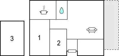 a block diagram of a toilet with four different diagrams at Stunning Home In Tyinkrysset in Tyinkrysset
