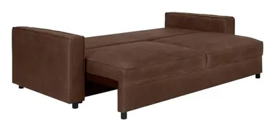 a brown leather couch sitting on a white background at Odda View - 4BR & 2BR & 1BR - B11 in Odda
