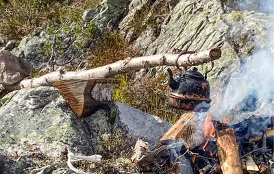 a fire hydrant hooked up to a camp fire at 3 Bedroom Gorgeous Home In Bykle in Bykle