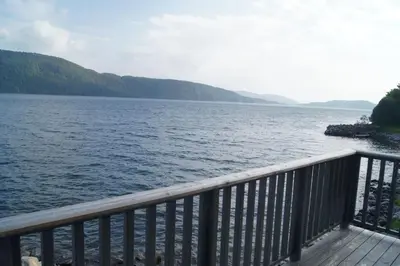 a view of a large body of water at Helt ny rorbu på Slyngstad i Ålesund Kommune in Ålesund